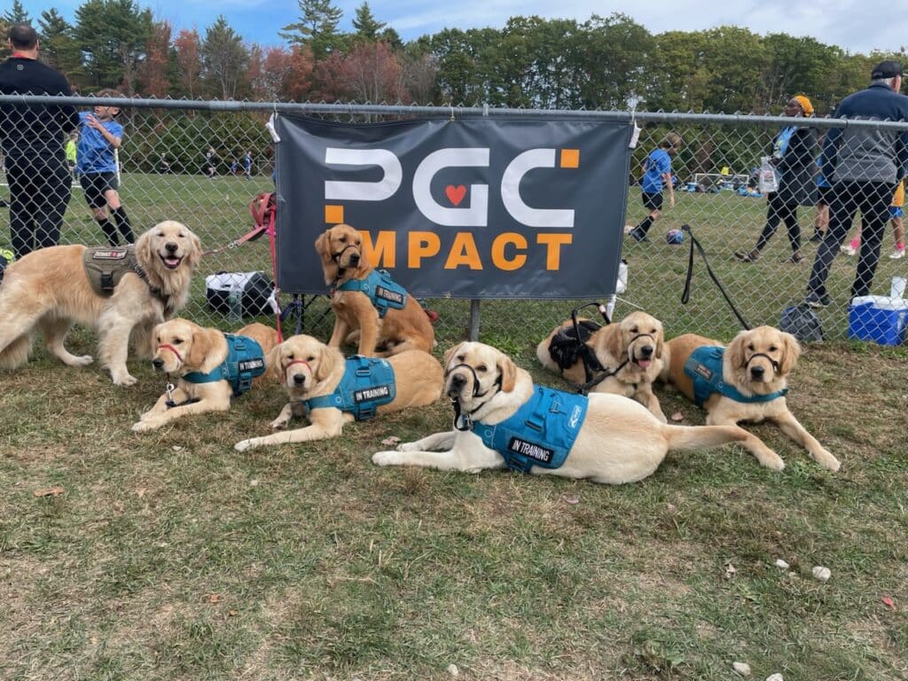 Fall Falmouth Classic Snack Shack Fundraiser - Mission Working Dogs and PGC Impact Banner
